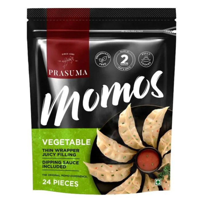 Prasuma Veg Momos Pack of 24 pieces
